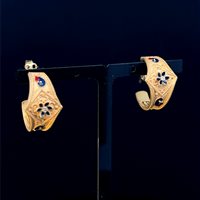 Boucles d'oreilles Cianfrone Gioielli Femme in Or Diamante 0.02 Ct OROR-64-198 - OROR-64-198